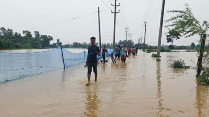 শেরপুরে বন্যা পরিস্থিতির কিছুটা উন্নতি